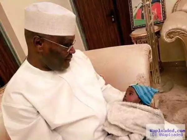 Atiku Abubakar Shares Photo With His Newest Grandson